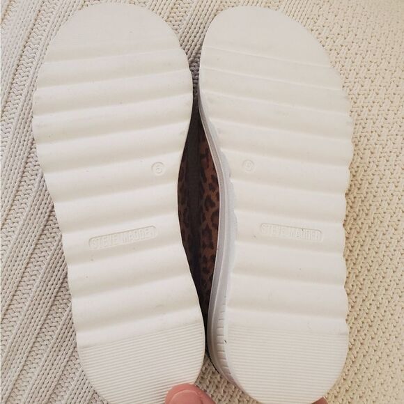 Steve Madden Lala Platform Sneaker Leopard Print Sz 5 - Picture 8 of 9